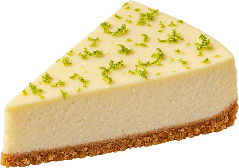 Fatia de cheesecake sabor Limone